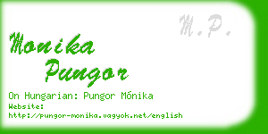 monika pungor business card