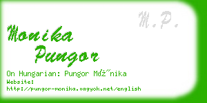 monika pungor business card